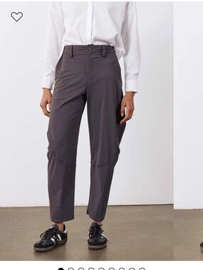 Women’s Gray Tapered Barrel Pant